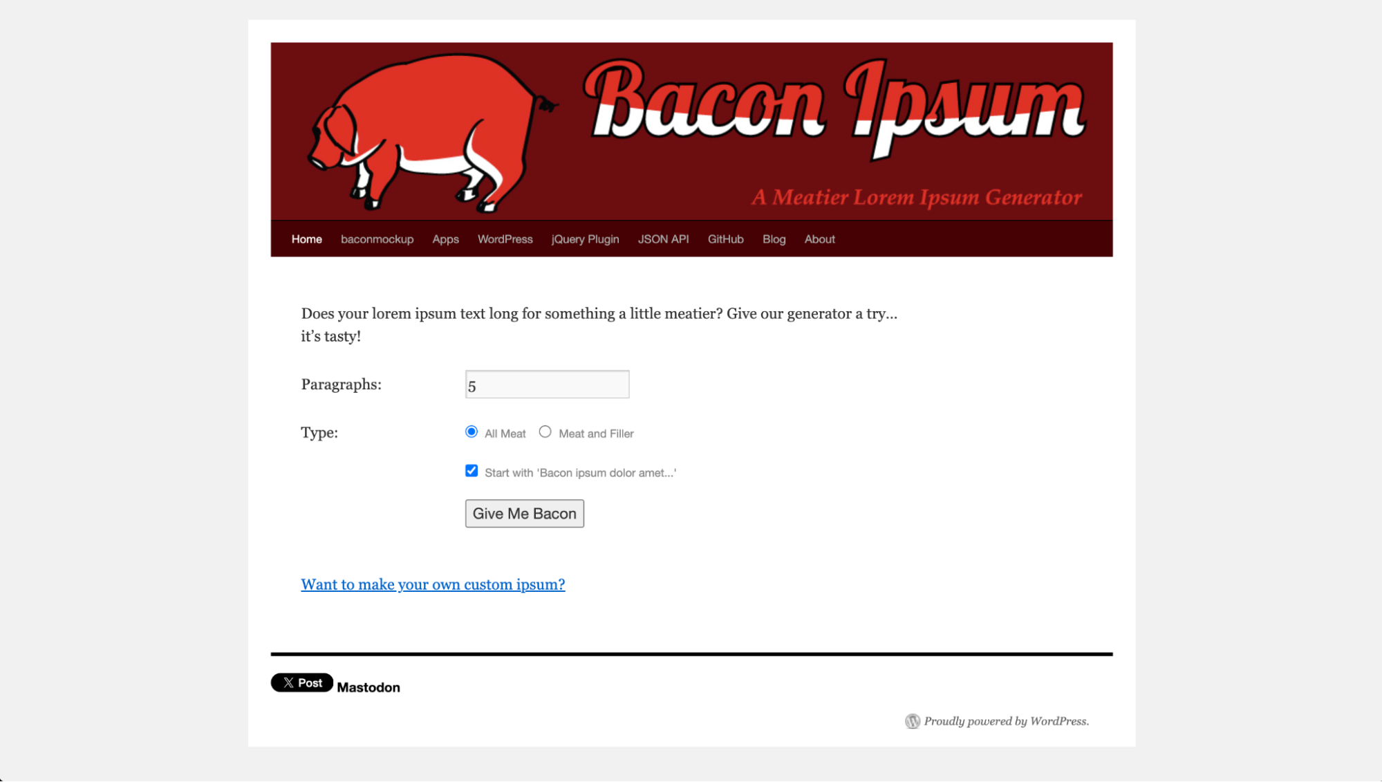 Bacon Ipsum