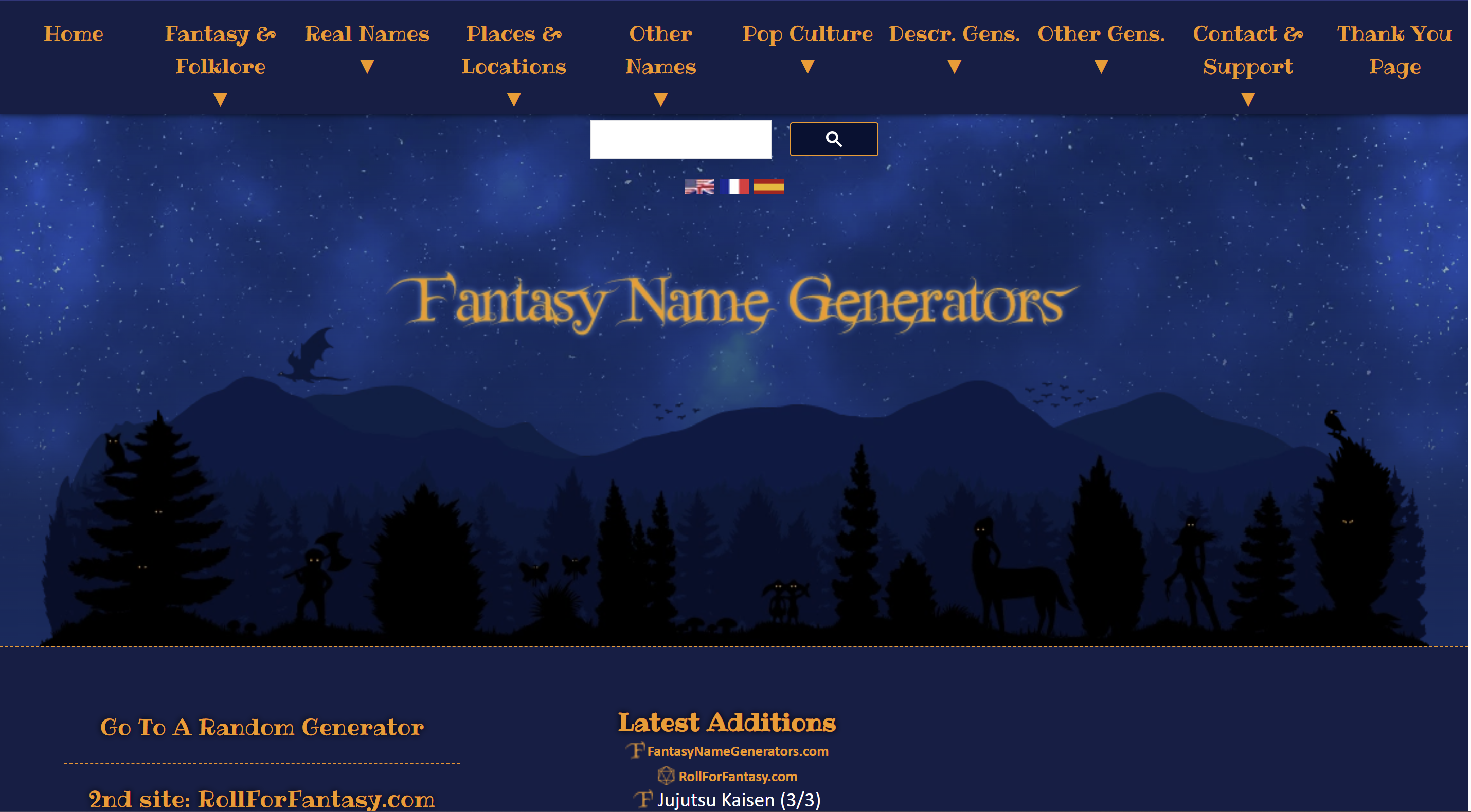 Fantasy Name Generator