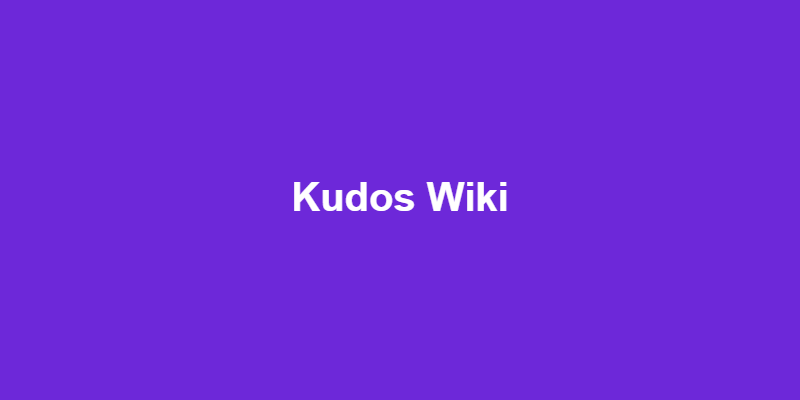 Kudos Wiki